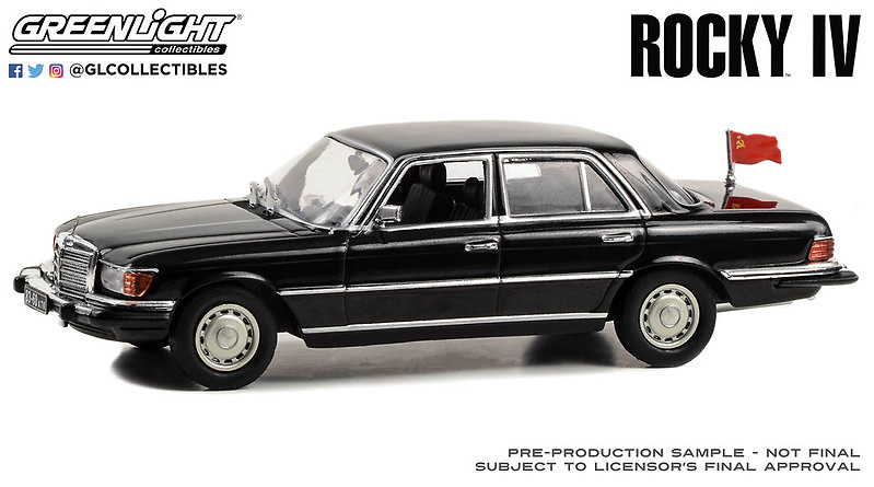 Mercedes Benz 450 sel 4.5 - W116- (1977) Rocky IV (1985) Greenlight 86640 1/43 