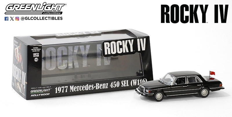 Mercedes Benz 450 sel 4.5 - W116- (1977) Rocky IV (1985) Greenlight 86640 1/43 