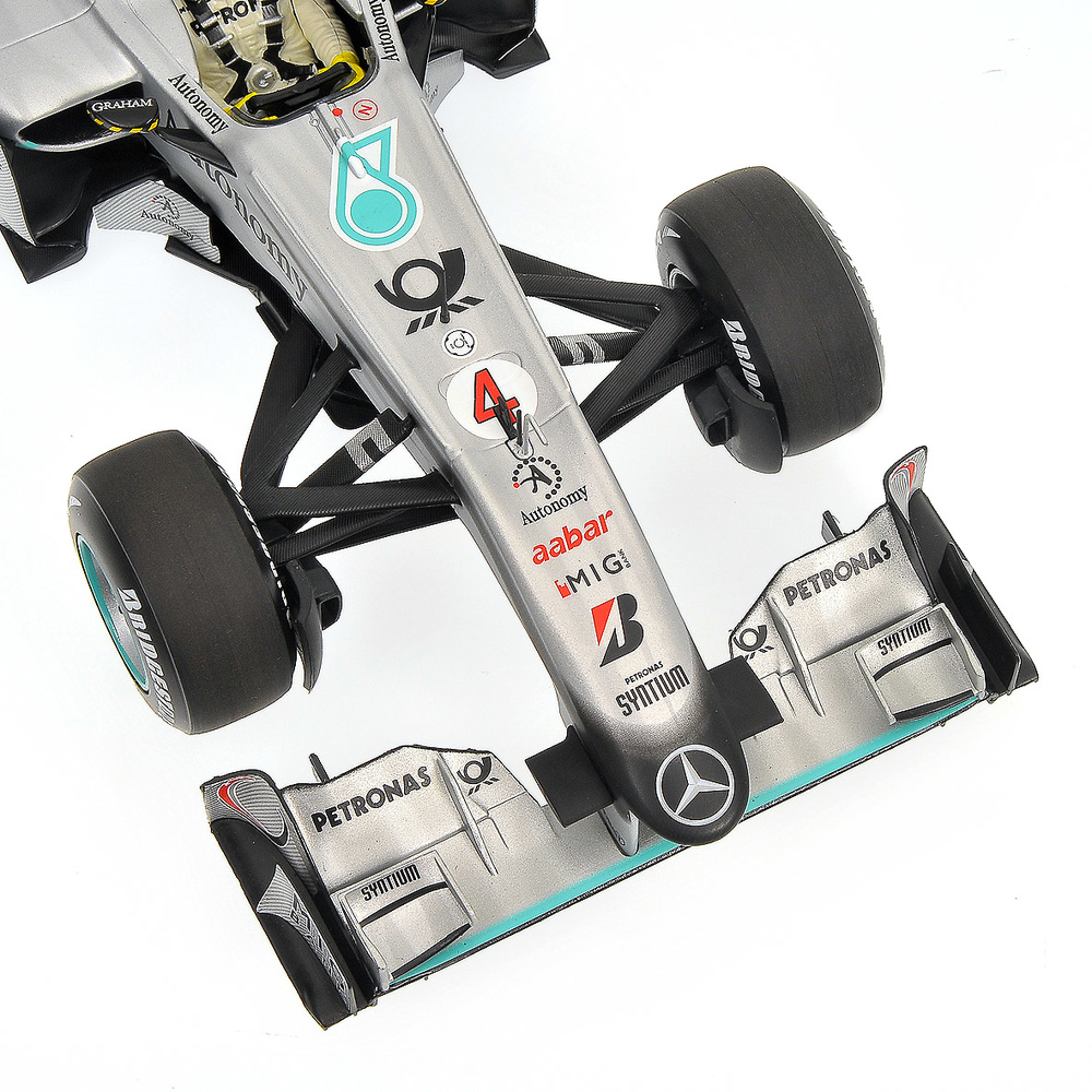 Mercedes W01 nº 4 Nico Rosberg (2010) Minichamps 110100004 1/18 