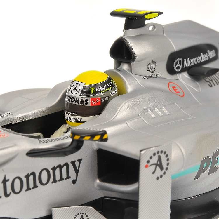 Mercedes W01 nº 4 Nico Rosberg (2010) Minichamps 110100004 1/18 