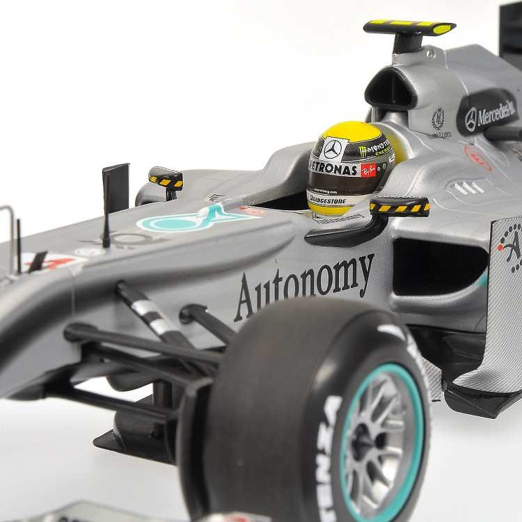 Mercedes W01 nº 4 Nico Rosberg (2010) Minichamps 110100004 1/18 