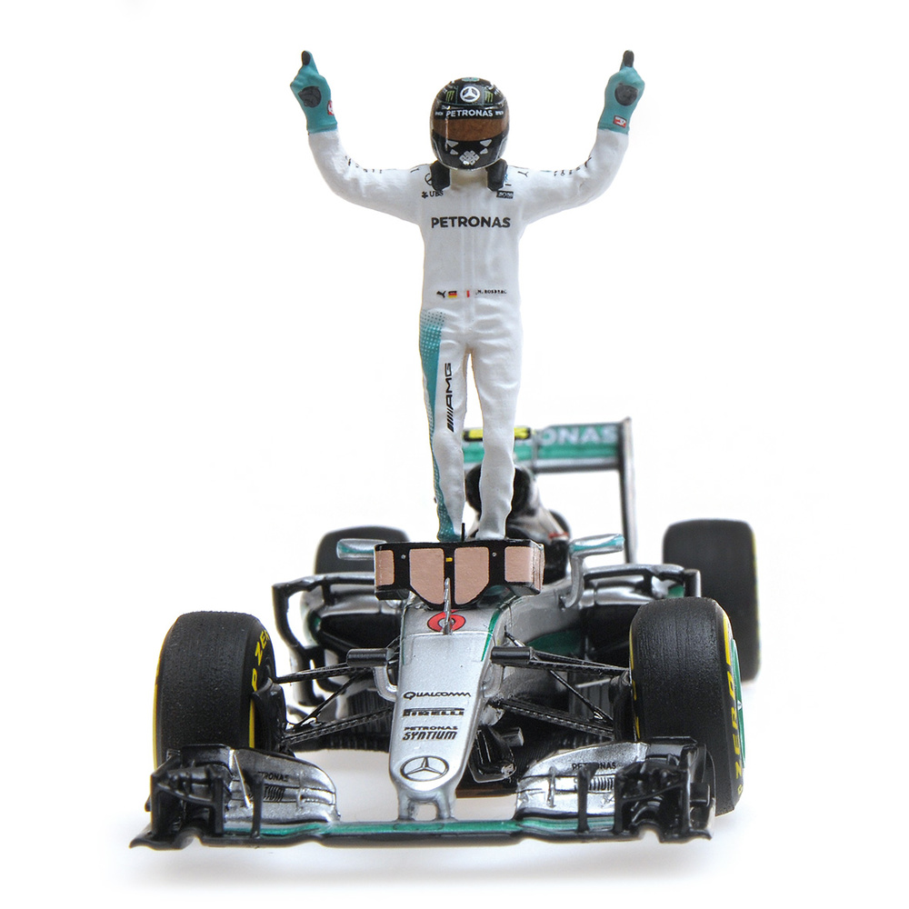 Mercedes W07 nº 6 Nico Rorberg con figura (2016) Minichamps 417160906 1:43 