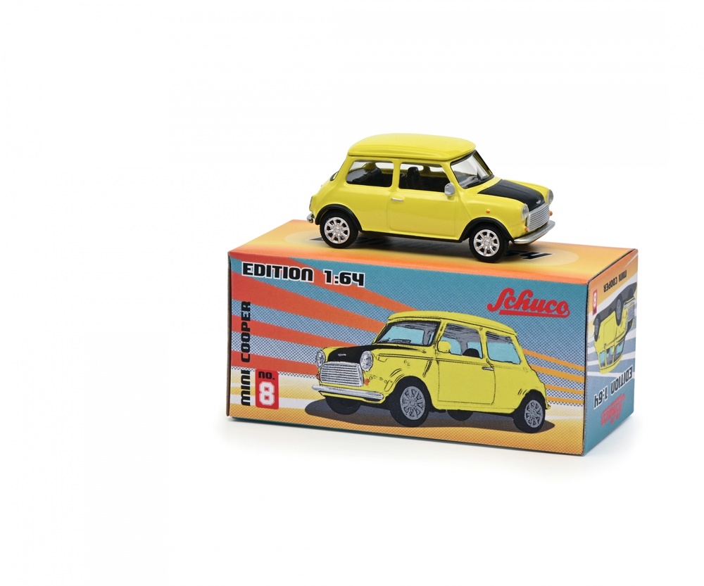 Miniatura Mini Cooper Nº 8 (2000) Schuco 452031200 escala 1/64 