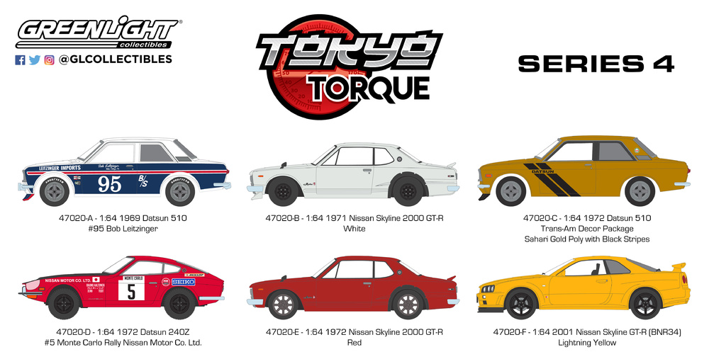 Tokio Torque serie 4 (2018) Greenlight 1/64 