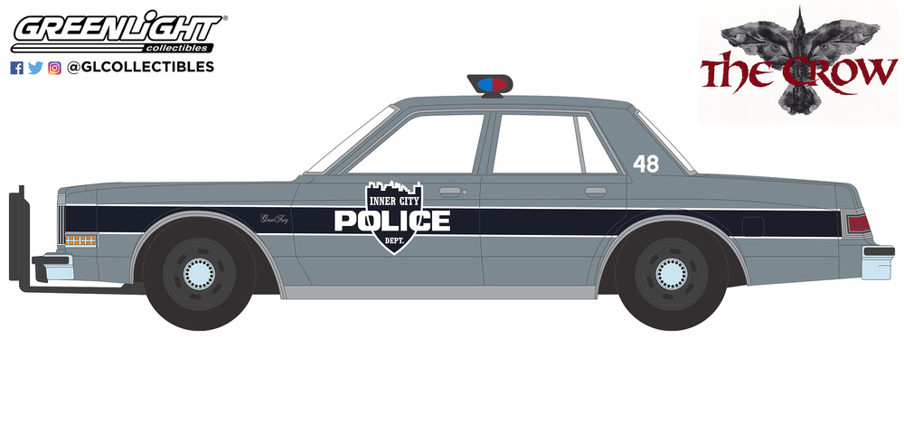 Plymouth Gran Fury - Pelicula El Cuervo - Inner City Policía (1984) Greenlight 1/64 62020E 