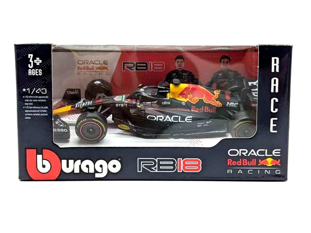 Red Bull RB18 nº1 Max Verstappen (2022) sin piloto Bburago 1/43 