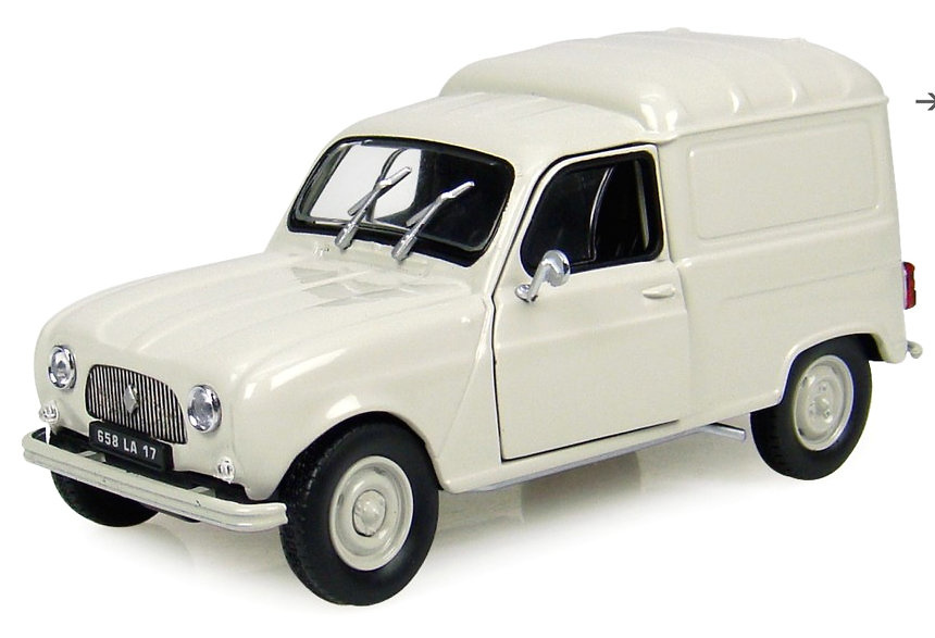 Universal Hobbies UH6505 Renault 4L 4F (1965) Universal Hobbies 1:32 Color Blanco