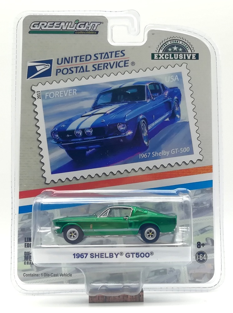 Shelby GT500 Servicio Postal de Estados Unidos (1967) Green Machine 30067 1/64 