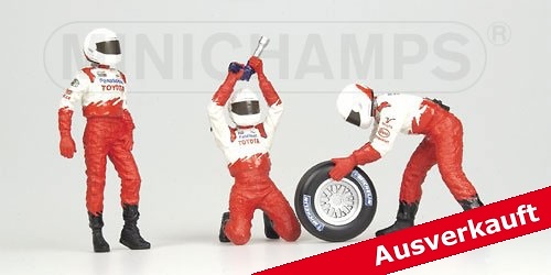 Toyota-Panasonic Pitstop Neumáticos delanteros (2002) Minichamps 343100062 1/43 