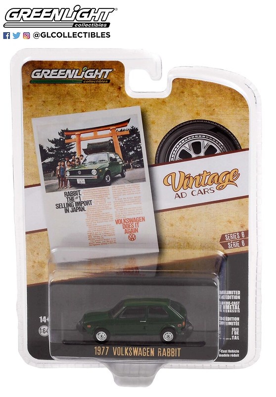 Volkswagen Rabbit (1977) Greenlight 39090E 1/64 