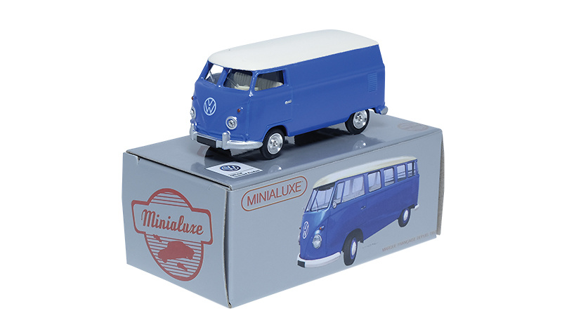 Maqueta de la Volkswagen T1 combi van de 1960 fabricada por Minialuxe en miniatura a escala 1/66 