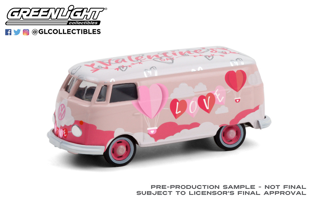 Volkswagen T2 Furgoneta Día de San Valentín Greenlight 30251 1/64 