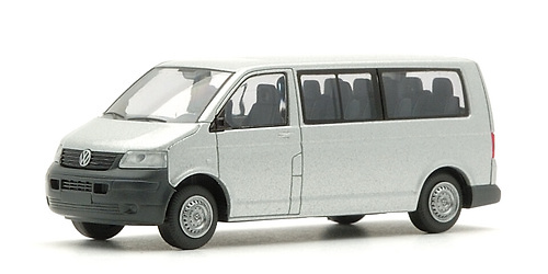 Volkswagen T5 Transporter Microbus Rietze 1/87 Plata 