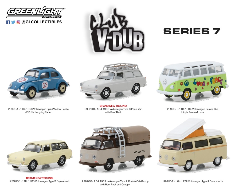 Volkswagen Tipo 3 Familiar (1966) Greenlight escala 1/64 