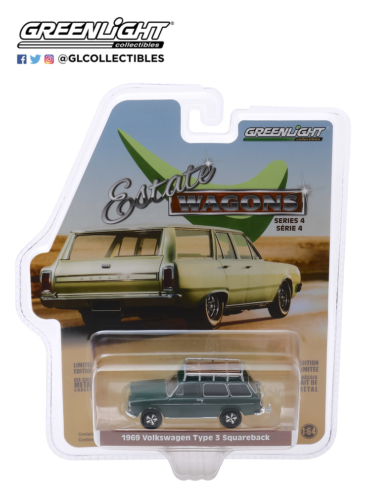 Volkswagen Tipo 3 Squareback (1969) Greenlight 29970B 1/64 