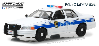 Ford Crown Victoria - Police Interceptor California Police serie TV MacGyver (2003) Greenlight 1/43