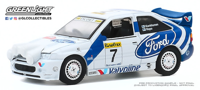 Ford Escort RS Cosworth "Rally Monte Carlo" nº 7 kankkunen (1998) Greenlight 1/64