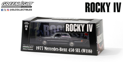 Mercedes Benz 450 sel 4.5 - w116- (1977) Rocky IV (1985) Greenlight 1/43