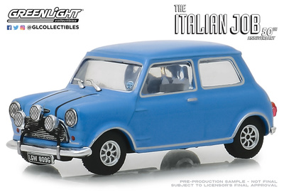 Mini Cooper S 1275 pelicula - The Italian Job  (1969) Greenlight escala 1/43