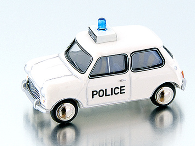 Mini Cooper S "Police" (1968) Bub 1/87