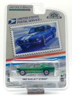 Shelby GT500 Servicio Postal de Estados Unidos (1967) Green Machine 1/64