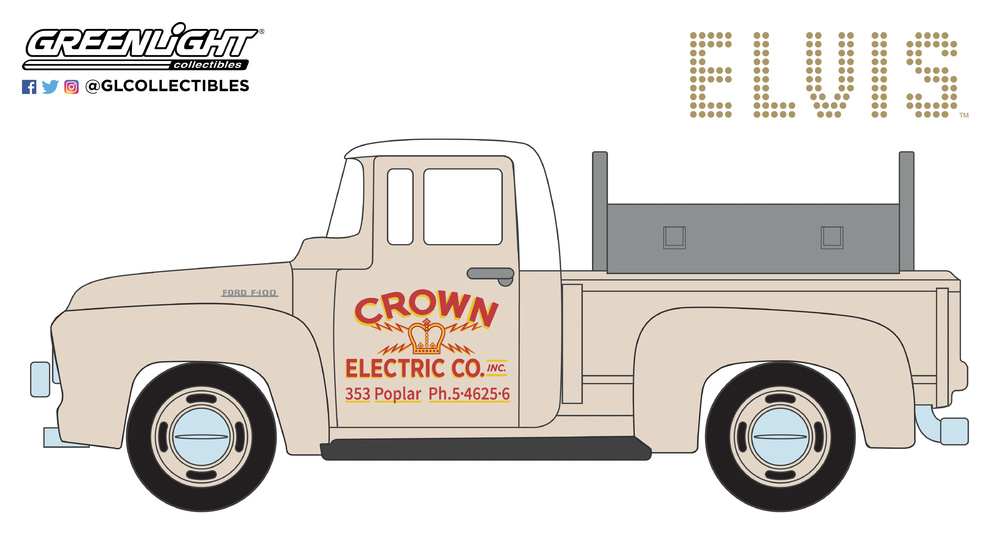 Ford F-100 Truck Crown Electric Co Elvis Presley (1954) Greenlight ...